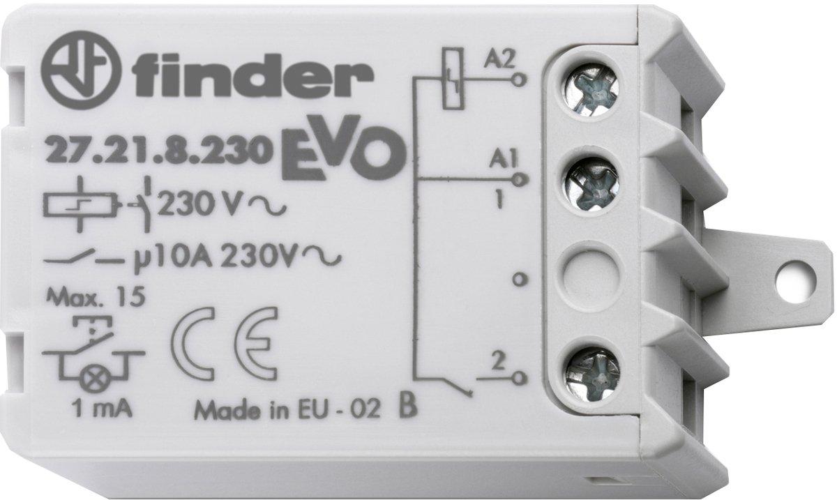 Stromstoßschalter für Chassis-od. UP-Dose 1 Schließer 10 A Aus/An für 230 V AC