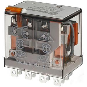 Relais mit Steckanschlüssen 4 Wechsler 12 A Kontaktmaterial AgSnO2 Spule 230V AC