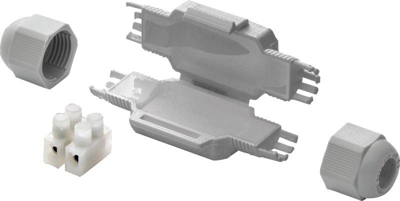 BARNEY Mikroverbindungsmuffe für Kabel bis 2x2,5mm² inkl. Schraubklemme IP68