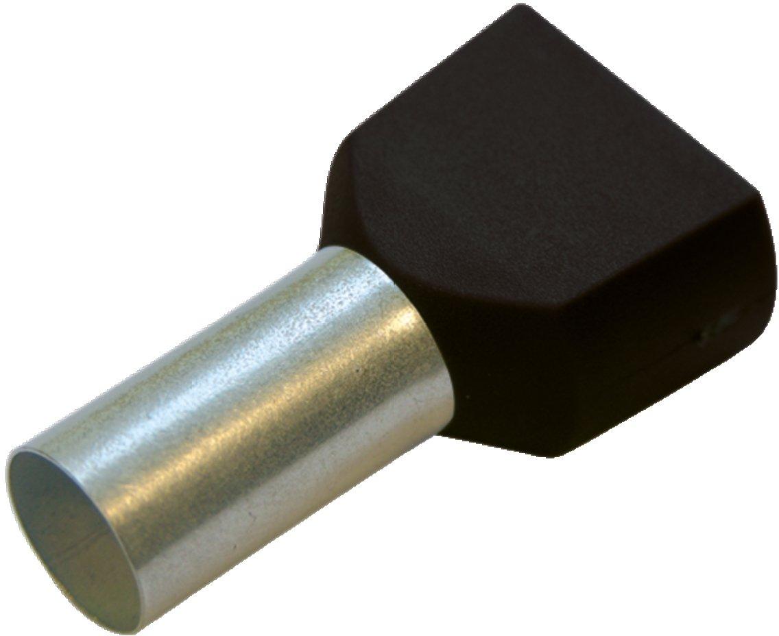 Twin-Aderendhülse 1,5 mm² / L 8 mm schwarz