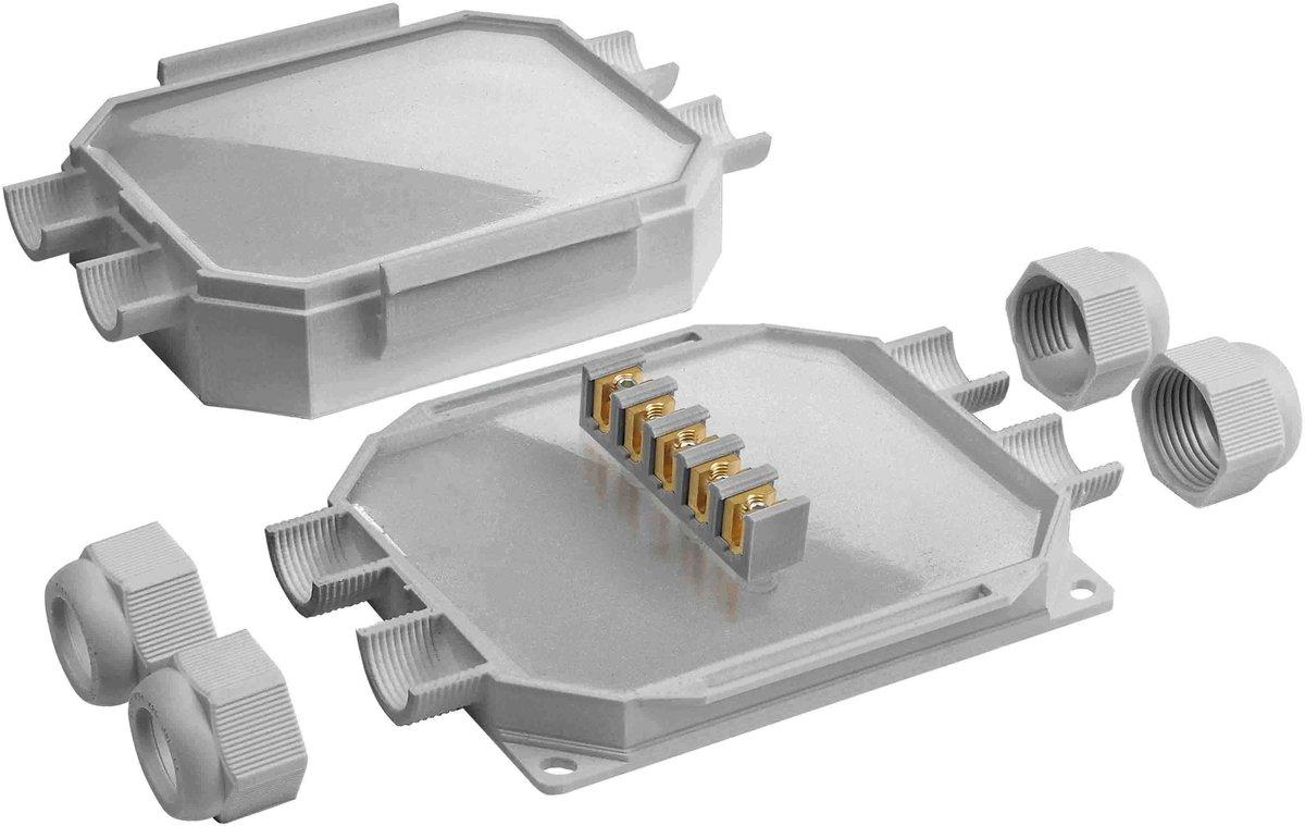 READY BOX 120 Kabelkasten mit 4 Kabeleinführungen M25 x 1,5 bis 6 mm² IP68