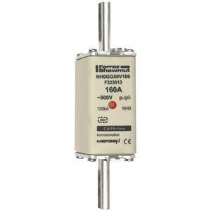 NH-Sicherung gG Gr.0 500VAC/250VDC 16A mit spannungsführenden Grifflaschen