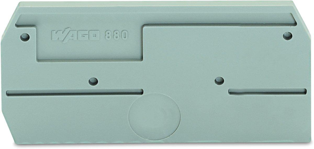 Abschluss- und Zwischenplatte 2,5 mm grau