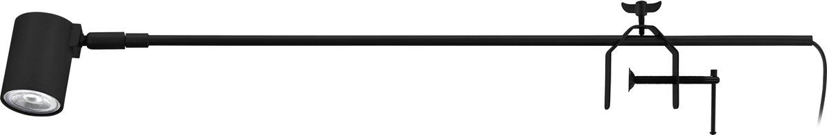 Klemmleuchte schwarz GU10-LED 1x5W