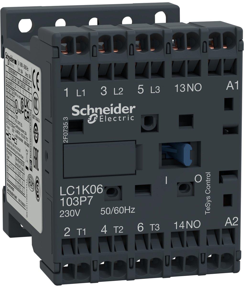 Leistungsschütz LC1K 3p +1S 4 kW 9A 400 V AC3 Spule 24 V AC