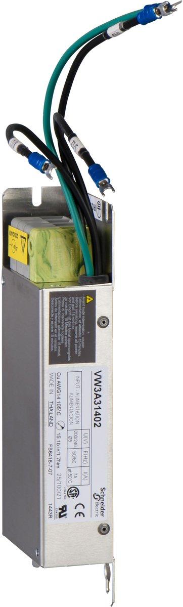 EMV-Filter zusätzlich S1S2 M3 Spannungsversorgung 3-phasig 7A