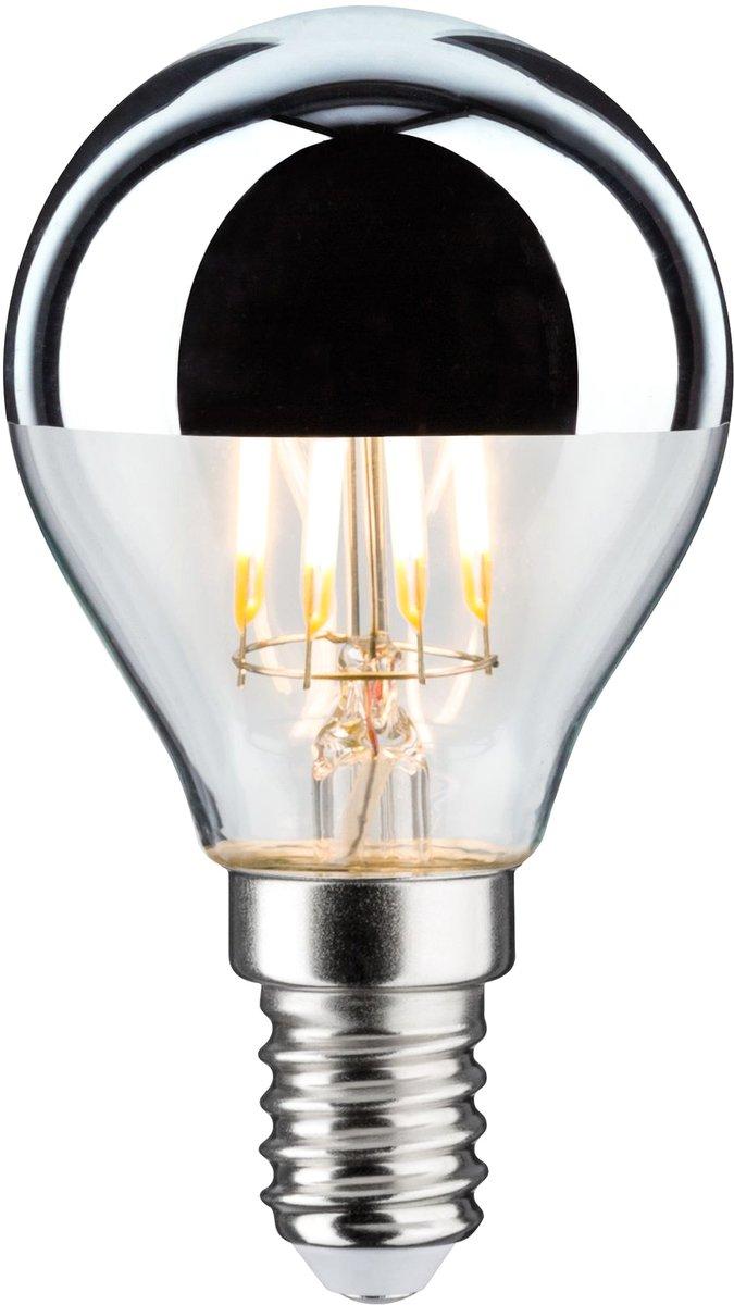 LED Tropfen Kopfspiegel 440lm E14 2700K 4,8W 230V silber dim