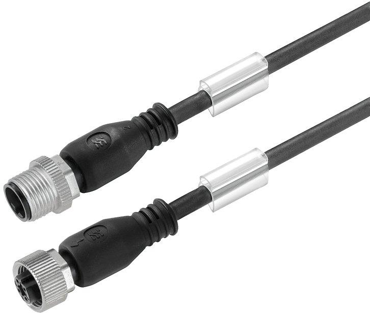 Sensor-Aktor-Leitung (konfektioniert) Verbindungsleitung M12/M12