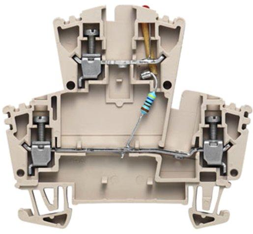 Mehrstock-Reihenklemme Schraubanschluss 2.5 mm² 24 V