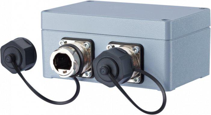 Anschlussdose E-DAT Industry IP67 V1 2 Port metal outlet