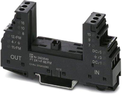 Überspannungsschutzbasiselement - PT 2X1+F-BE/FM
