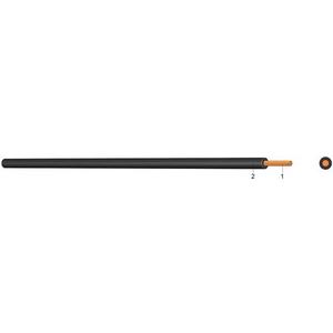 Halogenfreie Aderleitung 4 mm² schwarz Eca 100m Bund