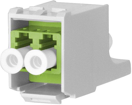 OpDAT modul LC-Duplex OM5 (Keramik lindgrün) MM