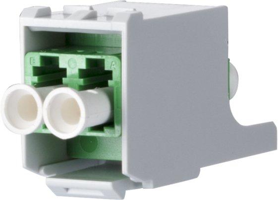 OpDAT modul LC-Duplex OS2 APC (Keramik grün) SM