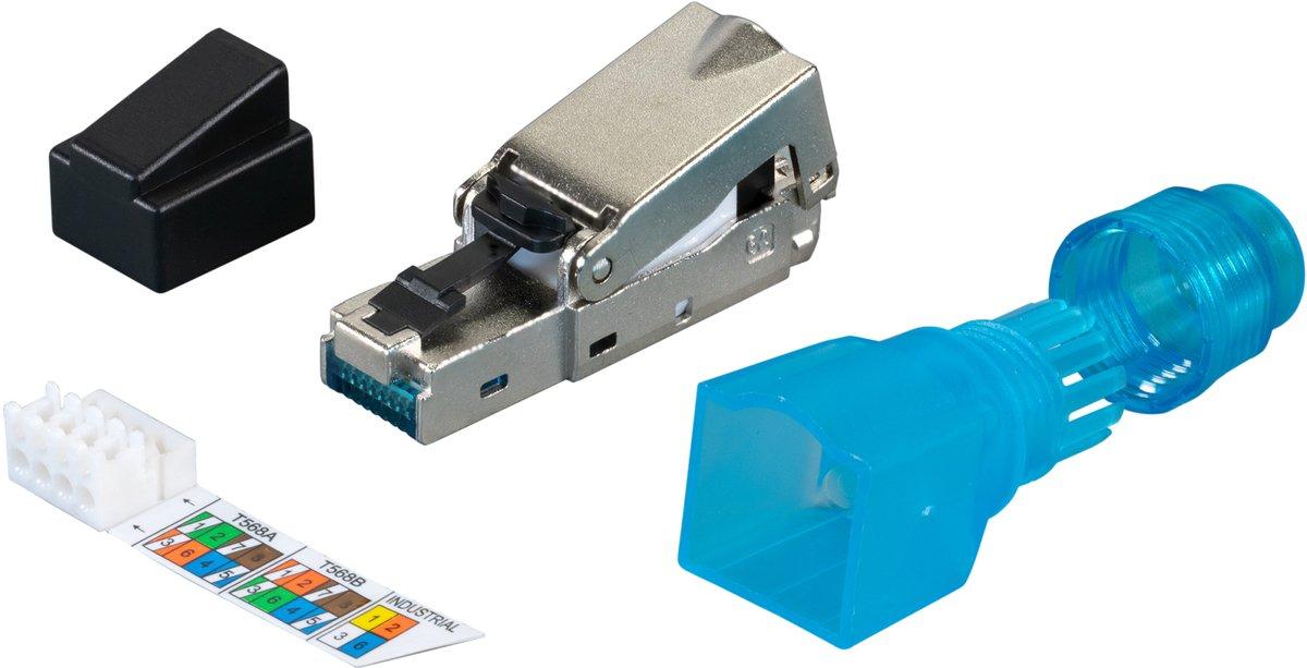 RJ45 Stecker STP Kat.6A feldkonfektionierbar