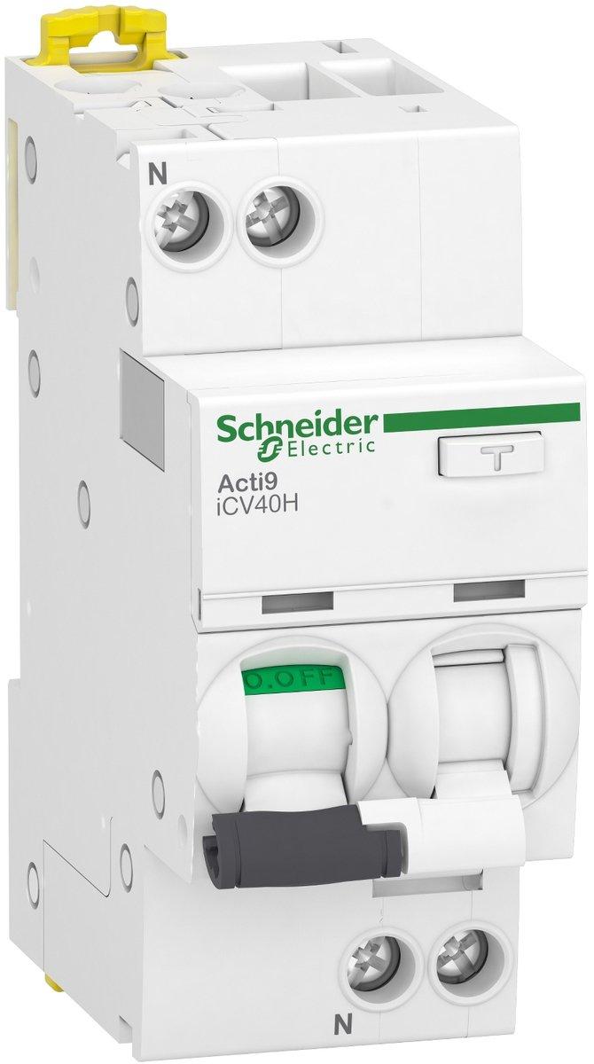 Acti9 iCV40H Fehlerstrom- Leitungsschutzschalter 1+N 10 kA B-Char 6 A Typ A