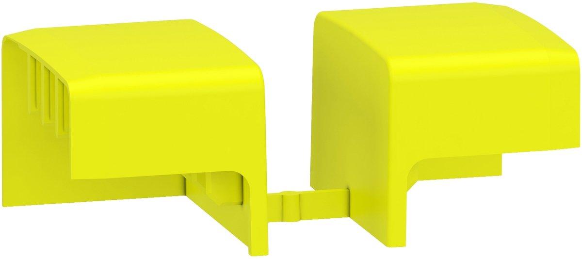 Endabdeckung GELB für Kammschiene 3P + N (20 Paar links+rechts)