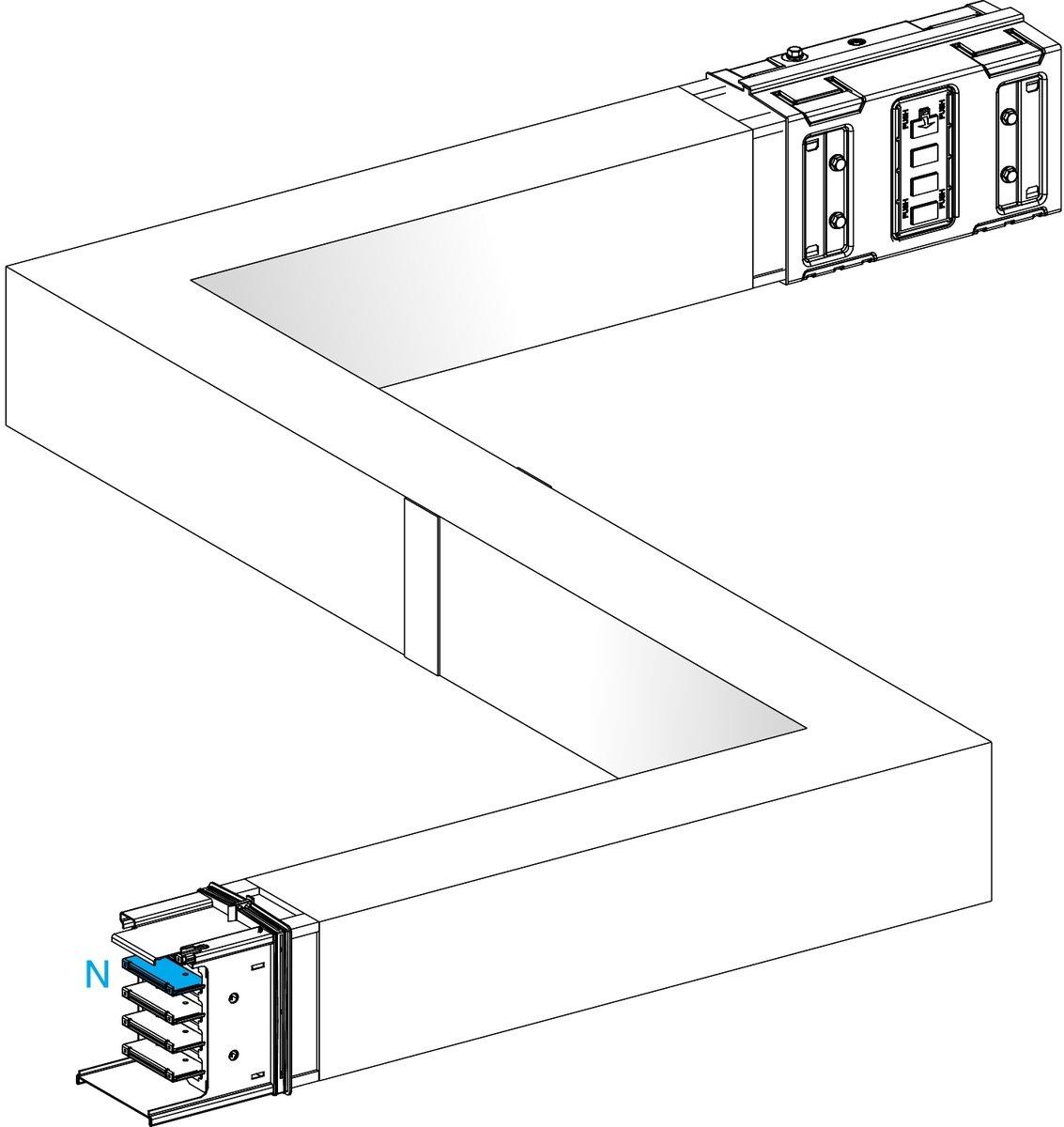 KSA Z-Element 630A hochkant links-rechts Wahllänge Brandschott