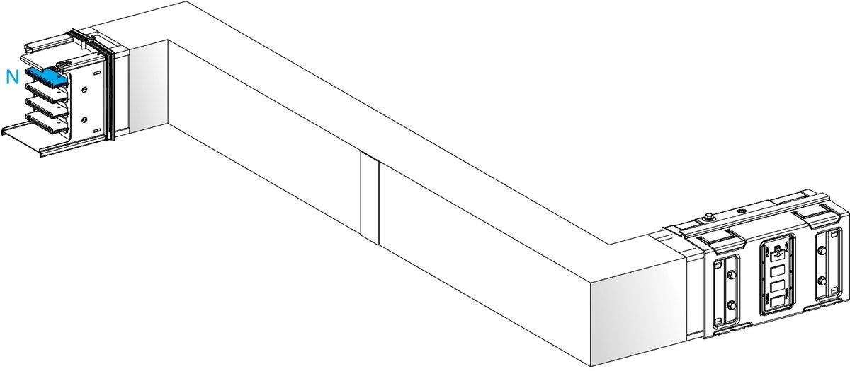 KSA Z-Element 630A hochkant rechts-links Wahllänge Brandschott