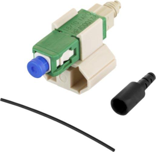 OpDAT FAST Hybrid Steckerbausatz SC APC OS2 10 Stück für Adern Ø 0,25 + 0,9 mm