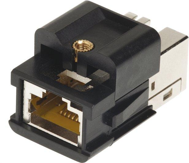 Steckverbinder RJ45 10G Cat6 WDF Einsatz Baugröße 3 A 8-polig