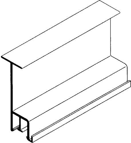 Fensterbankkanal signo FBK Trennwand f. Abm. 65/190 RAL 9010