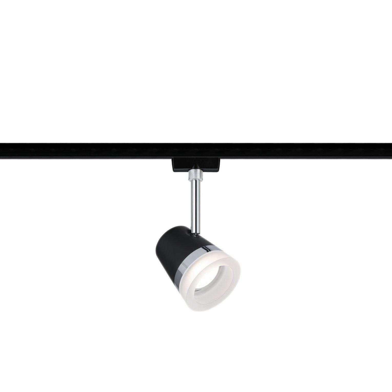 URail Spot Cone max 1x15W Schwarz matt Chrom Metall Kunststoff