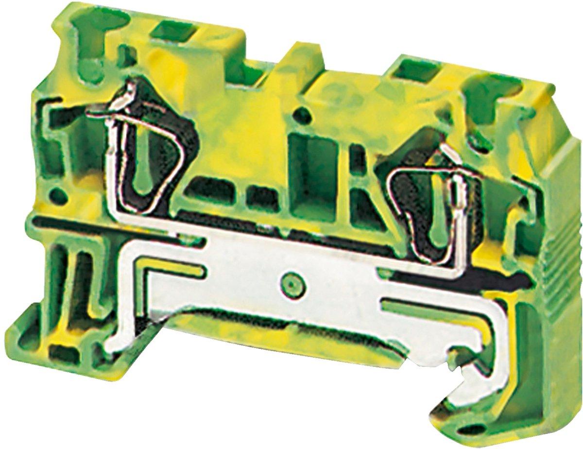 Linergy Erdungsklemme 4 mm² eine Ebene 1x1 Feder grün/gelb