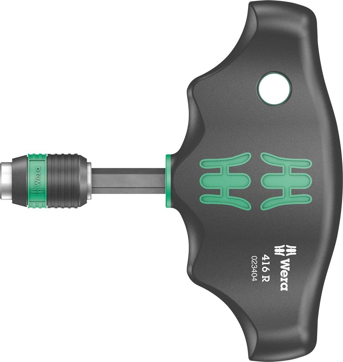 416 R Quergriff-Bits-Handhalter mit Rapidaptor Schnellwechselfutter 1/4 Zoll x 45 mm
