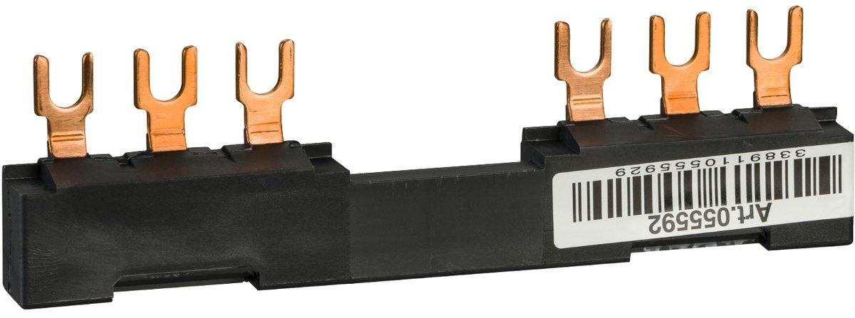 Drehstrom-Sammelschienensystem 63A 2Abgangsstellen 72mm Abstand