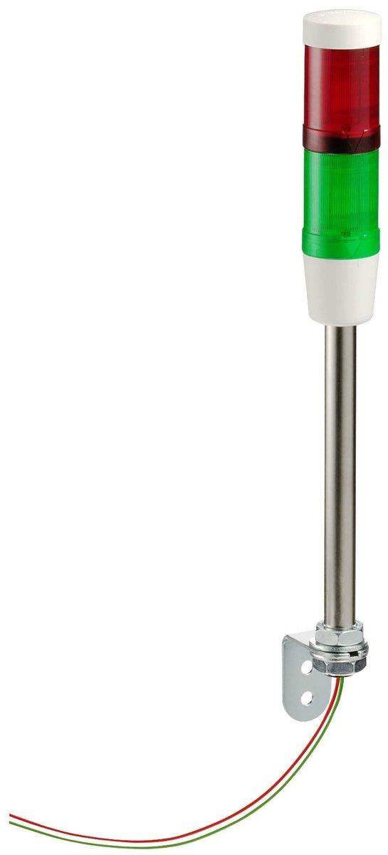 Signalsäule ohne Buzzer+2 Leuchteinheiten Ø 45mm 24 V AC/DC