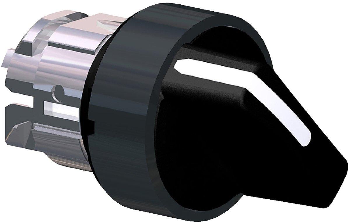 Frontelement für Wahlschalter 2 Stellungen 22mm DM schwarz