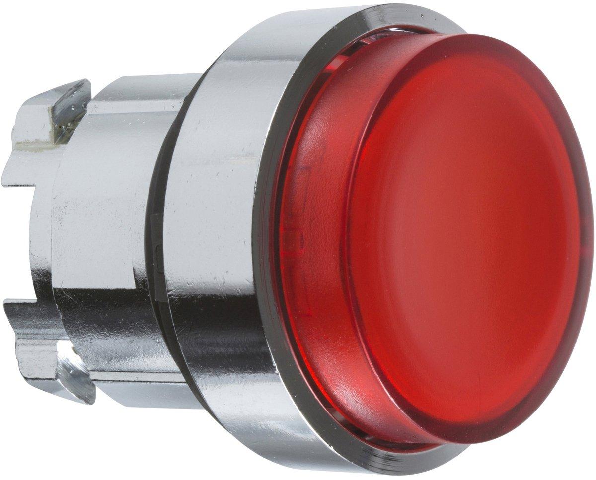 Frontelement rot vorstehend für Leuchtdrucktaster 22mm DM ohne Rastung für Lampe BA9s