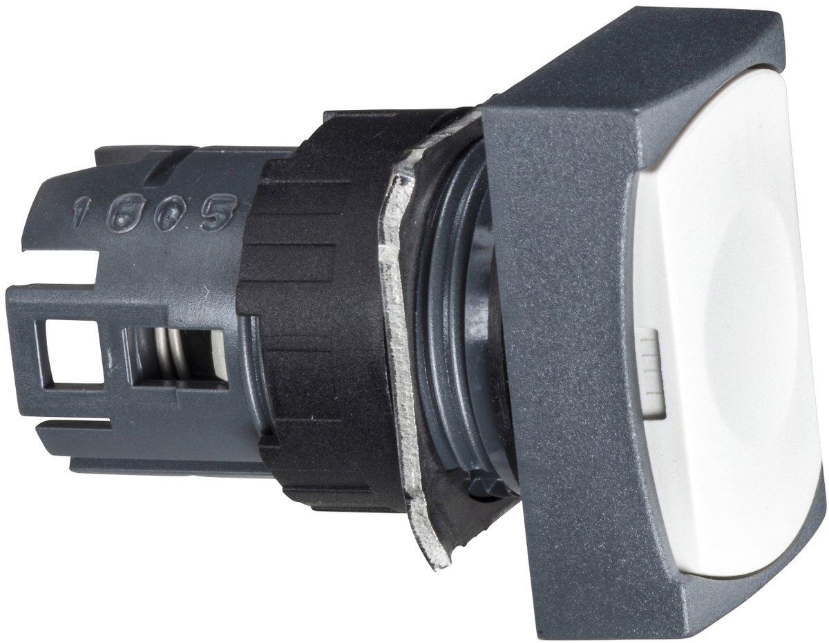 Frontelement rechteckig Drucktaster Ø16mm weiß