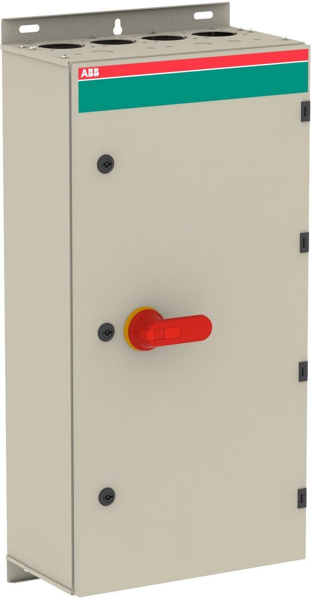 Sicherheitsschalter 3-polig 220 kW 400V mit rot-gelbem Griff