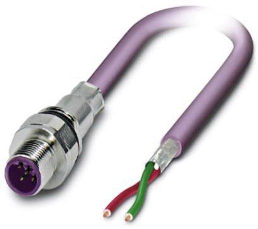 Bussystem-Einbausteckverbinder mit 0,5 m Buskabel 2x 0,25 mm²