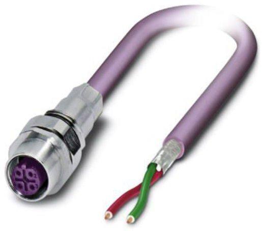 Bus-System-Einbaubuchse mit 0,5 m Buskabel 2x 0,25 mm²