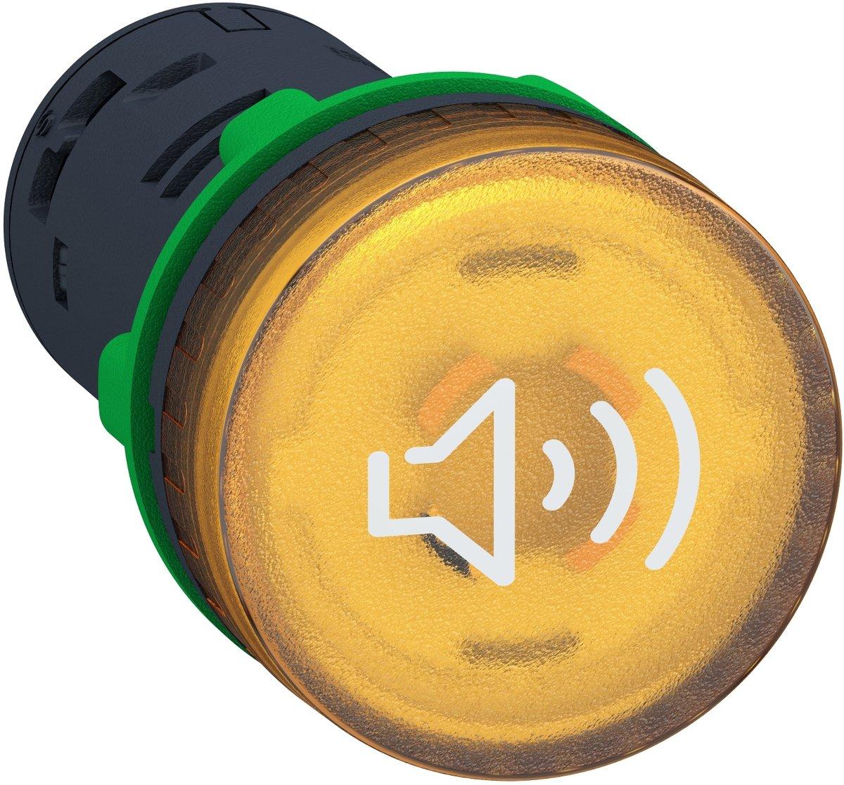 Harmony Buzzer beleuchtbar in gelb Ø 22 mm 110/120V AC 90dB