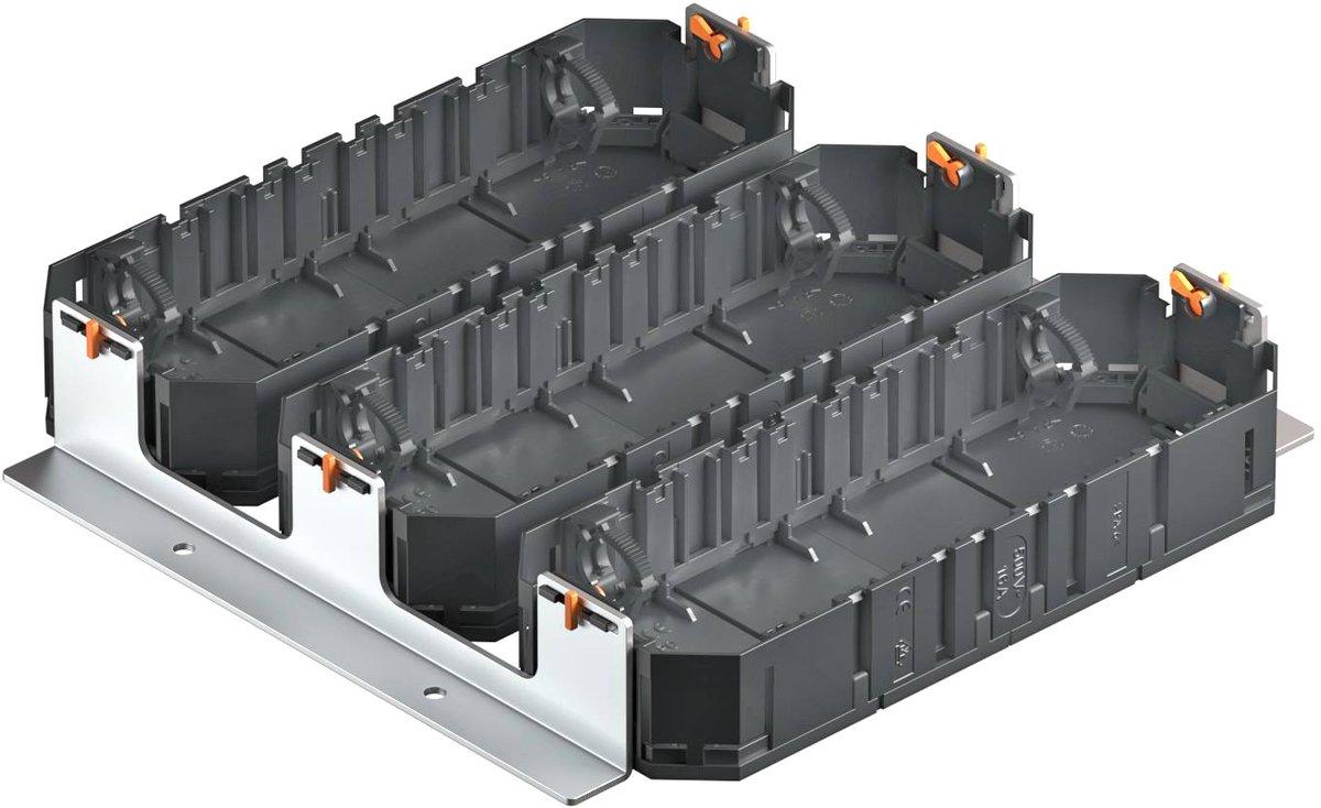 Montageset Schwerlast mit 3 Universalträgern UT4 250x250x44 St bandverzinkt