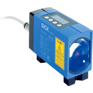 LONG-RANGE Distanzsensor Laser ROT Quader 2xM12 5p / 1x M16 8p IP65 0,15 - 70 m