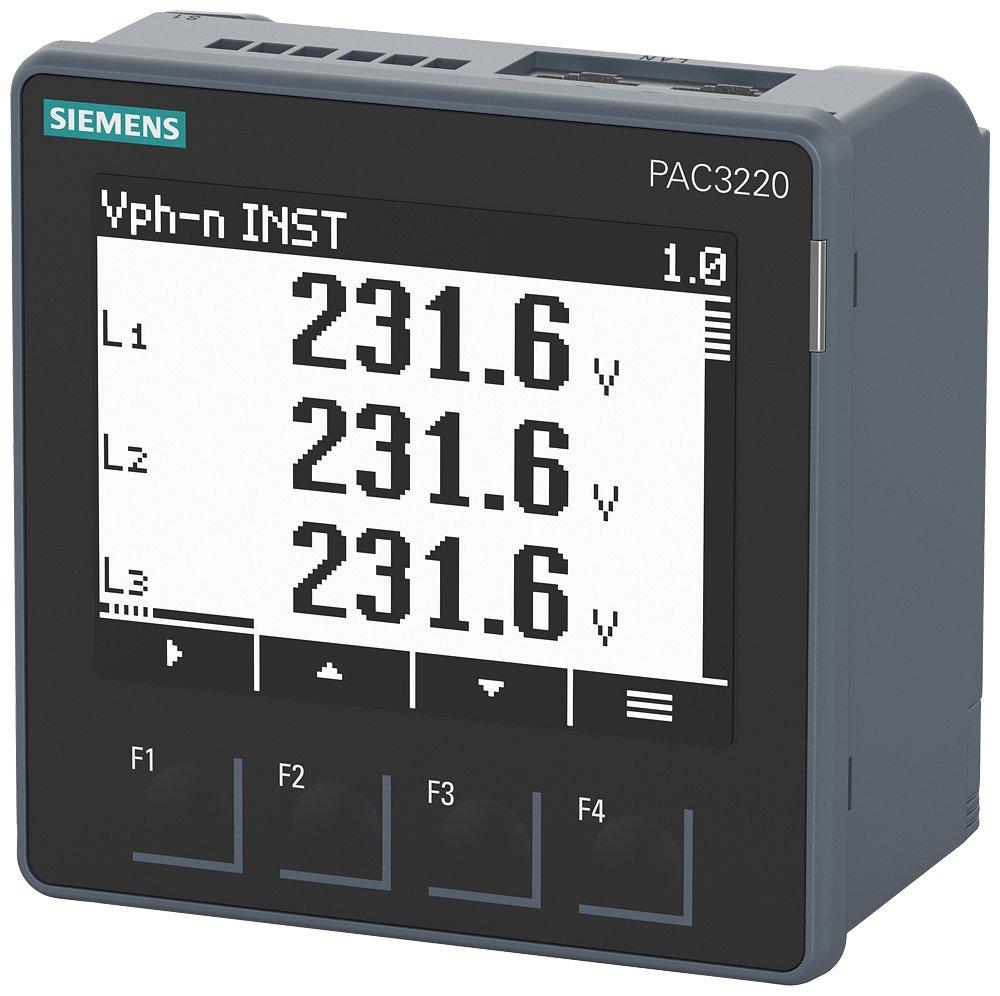 SENTRON PAC3220 LCD Schalttafeleinbaugerät Modbus TCP mit grafischem Display