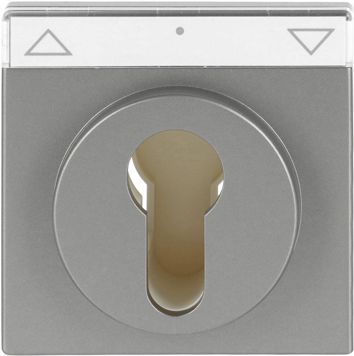 Zentralscheibe mit Schlüsselschalter für Jalousie edelstahl - pur edelstahl