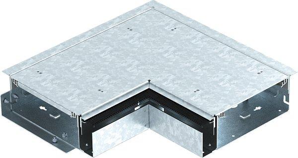 Außeneck mit Bürstenleiste 424x424x87 St bandverzinkt