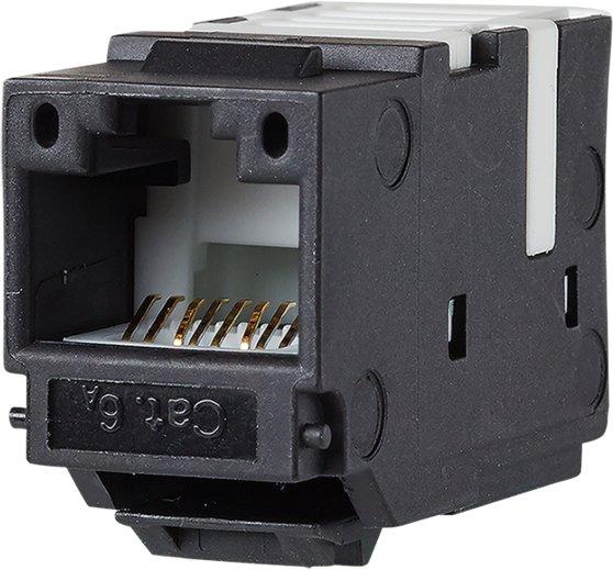 UTP modul 8(8) Kat.6A Keystone schwarz