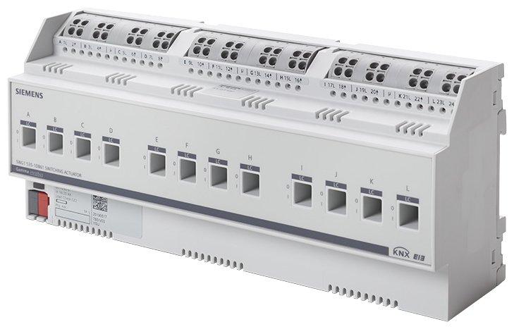 Schaltaktor 12x AC 230V 16/20AX C-Last Laststromüberwachung