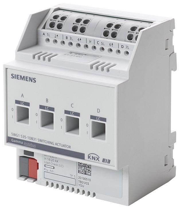 Schaltaktor 4x AC 230 V 16/20AX C-Last Laststromüberwachung