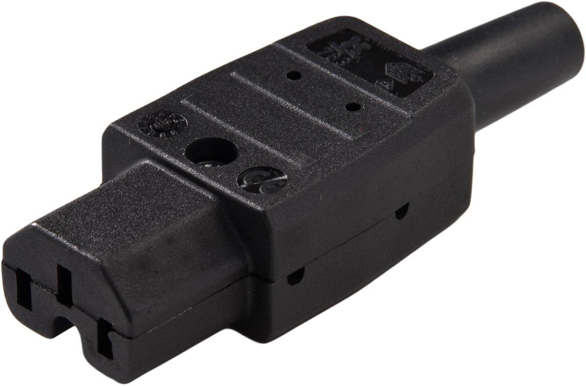 Gerätestecker 10A schwarz
