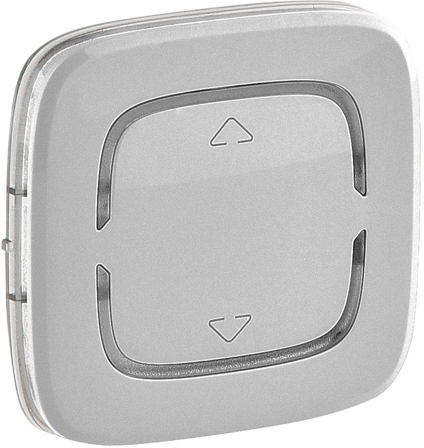 Wippe MyHome 2-modulig mit Symbol Auf-Ab Valena Allure Aluminium