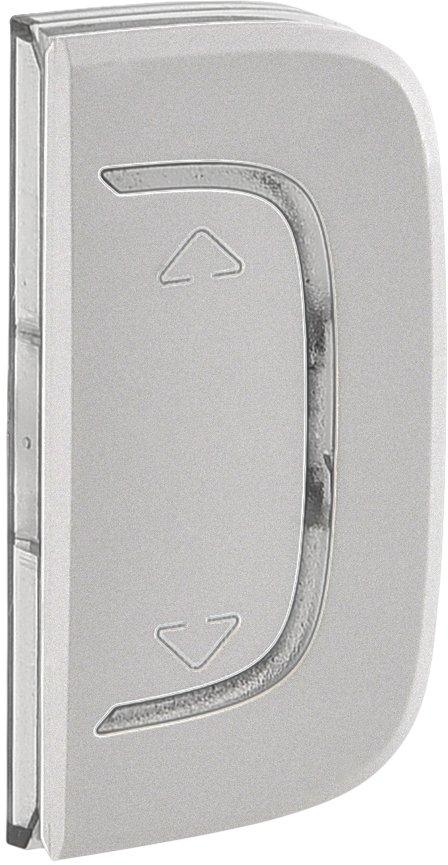 Wippe MyHome 1-modulig mit Symbol Auf-Ab Valena Allure Aluminium