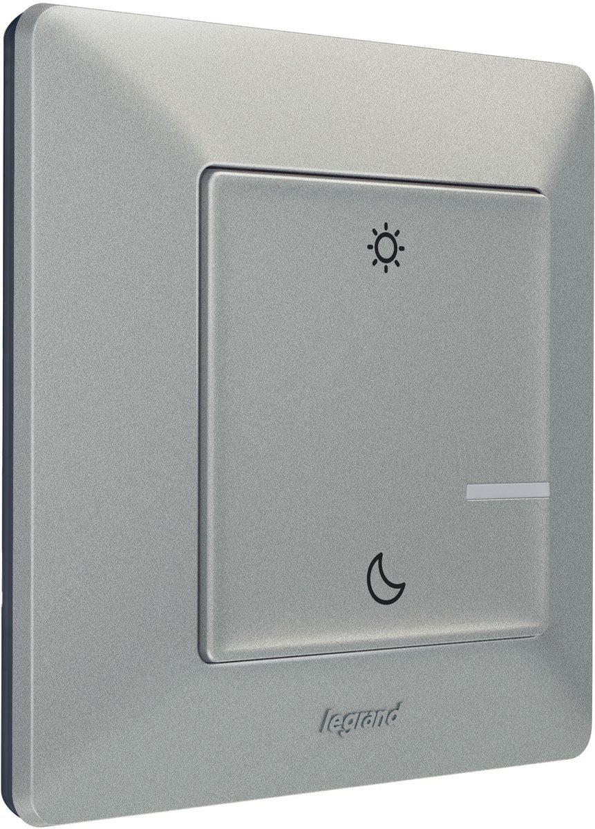 Funk-Szenentaster 2-fach Tag/Nacht Valena Life with Netatmo Aluminium